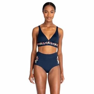 Johnny Was Navy Swim Bottom